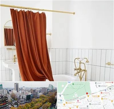 پرده حمام در بلوار کشاورز 