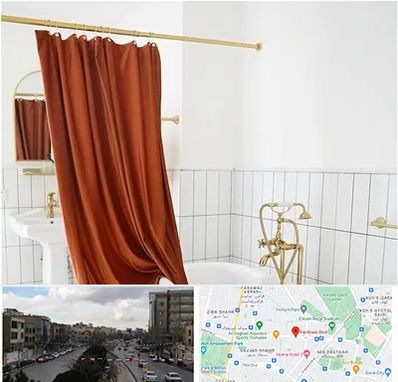 پرده حمام در بلوار فردوسی مشهد 