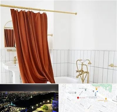 پرده حمام در هفت تیر مشهد 