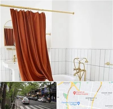 پرده حمام در ظفر 