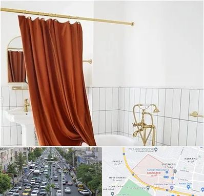 پرده حمام در گلشهر کرج 