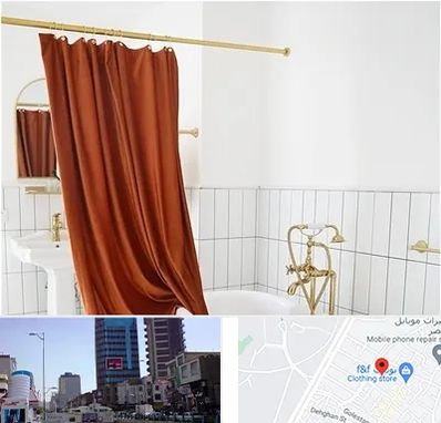 پرده حمام در چهارراه طالقانی کرج 