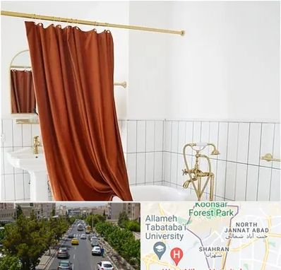 پرده حمام در شهران 