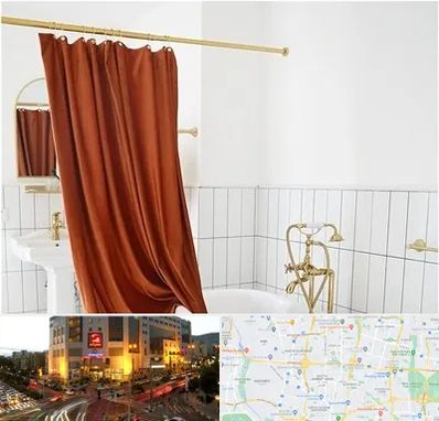 پرده حمام در جنت آباد تهران 