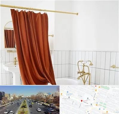 پرده حمام در بلوار معلم مشهد 