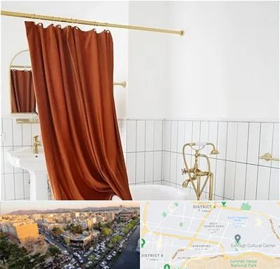 پرده حمام در تهرانپارس 