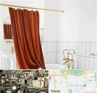 پرده حمام در مرزداران 