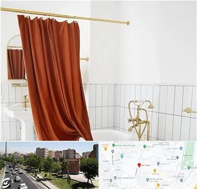 پرده حمام در شهرک آزمایش 