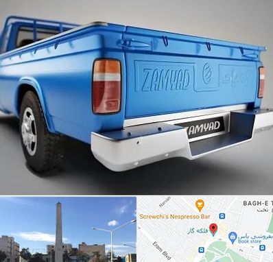 نیسان بار در فلکه گاز شیراز