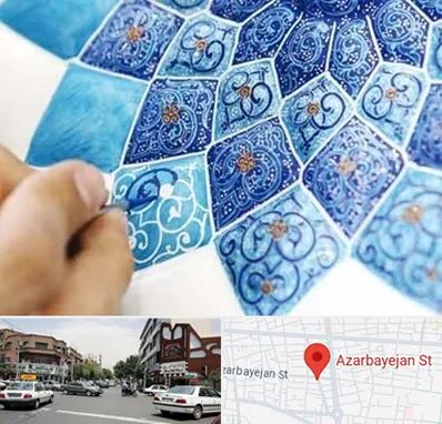 آموزشگاه میناکاری در خیابان آذربایجان