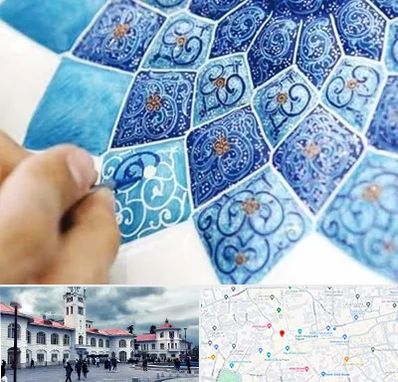 آموزشگاه میناکاری در میدان شهرداری رشت 