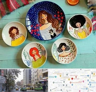 آموزشگاه نقاشی روی سفال در فاطمی 