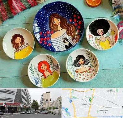 آموزشگاه نقاشی روی سفال در بلوار فردوس 