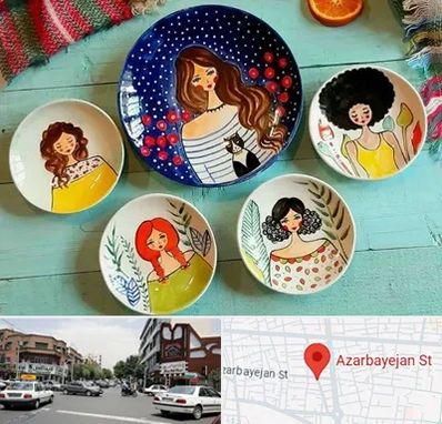 آموزشگاه نقاشی روی سفال در خیابان آذربایجان