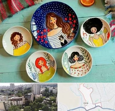 آموزشگاه نقاشی روی سفال در اوین