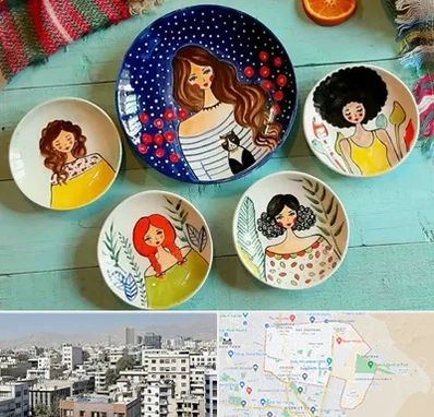 آموزشگاه نقاشی روی سفال در منطقه 14 تهران 