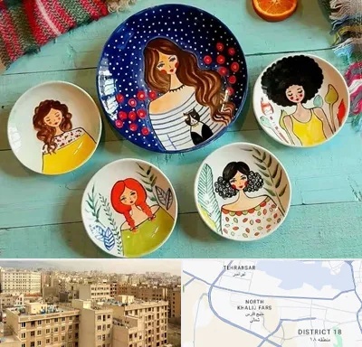 آموزشگاه نقاشی روی سفال در جنوب غرب تهران