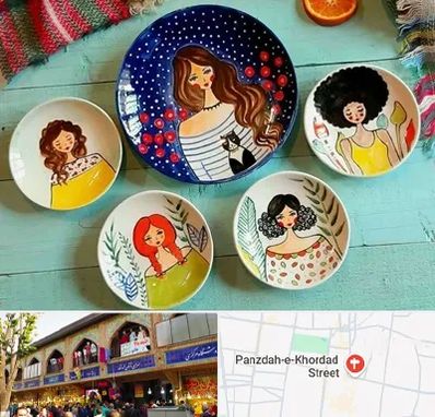 آموزشگاه نقاشی روی سفال در 15 خرداد