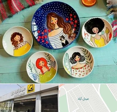 آموزشگاه نقاشی روی سفال در عبدل آباد