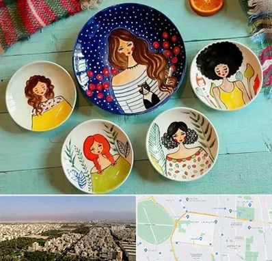 آموزشگاه نقاشی روی سفال در نازی آباد 