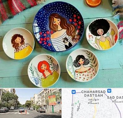 آموزشگاه نقاشی روی سفال در چهارصد دستگاه 