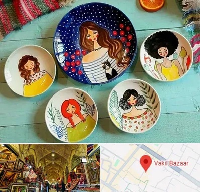 آموزشگاه نقاشی روی سفال در بازار وکیل شیراز