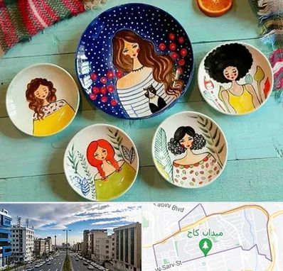 آموزشگاه نقاشی روی سفال در سعادت آباد 