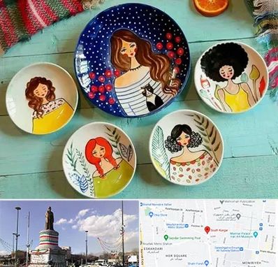 آموزشگاه نقاشی روی سفال در کارگر جنوبی 