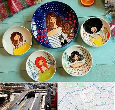 آموزشگاه نقاشی روی سفال در ستارخان شیراز 