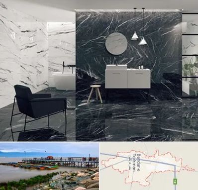 فروشگاه سنگ مرمریت در بندر ترکمن