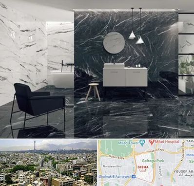 فروشگاه سنگ مرمریت در گیشا 
