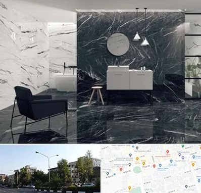 فروشگاه سنگ مرمریت در میدان کاج 