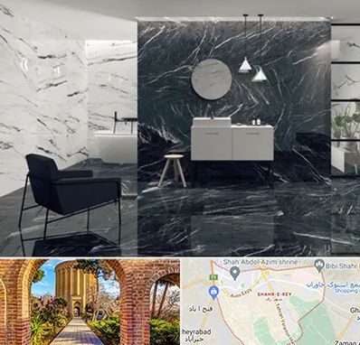 فروشگاه سنگ مرمریت در شهر ری