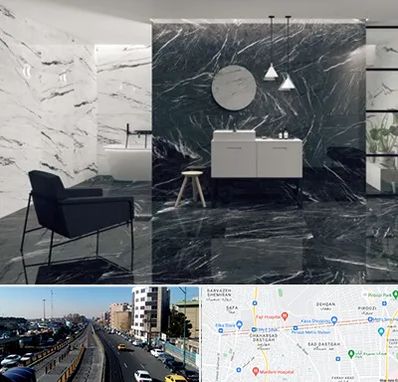 فروشگاه سنگ مرمریت در پیروزی 