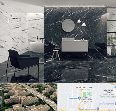 فروشگاه سنگ مرمریت در اکباتان 