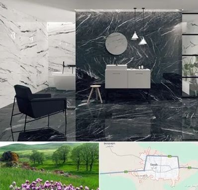 فروشگاه سنگ مرمریت در سراب