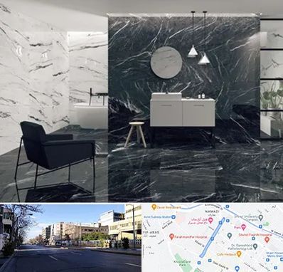 فروشگاه سنگ مرمریت در خیابان ملاصدرا شیراز 