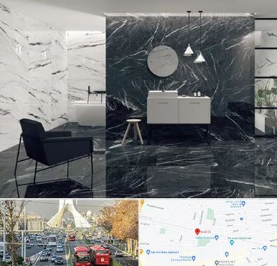 فروشگاه سنگ مرمریت در خیابان آزادی 