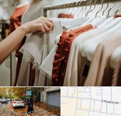 فروشگاه لباس زنانه در خیابان فلسطین