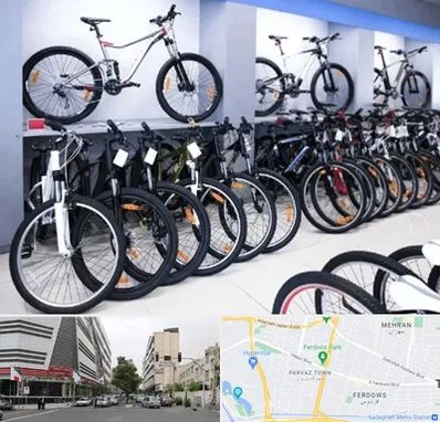 دوچرخه قسطی در بلوار فردوس 