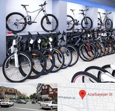 دوچرخه قسطی در خیابان آذربایجان