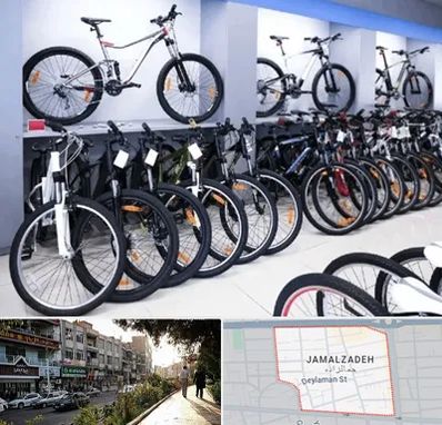 دوچرخه قسطی در خیابان جمالزاده