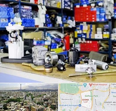 فروشگاه لوازم خودرو در گیشا 