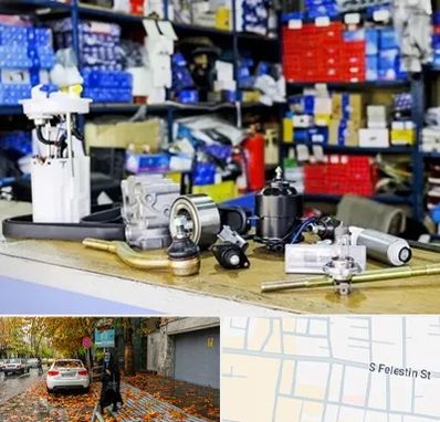 فروشگاه لوازم خودرو در خیابان فلسطین