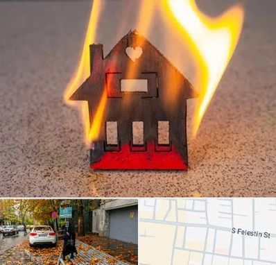 بیمه آتش سوزی در خیابان فلسطین