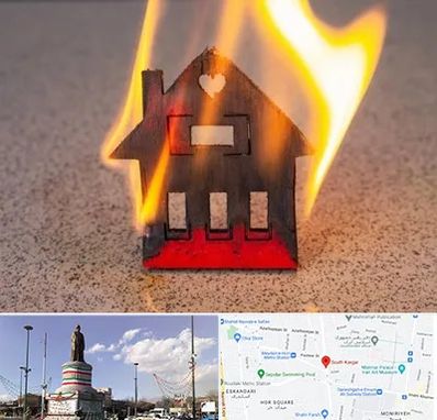 بیمه آتش سوزی در کارگر جنوبی 