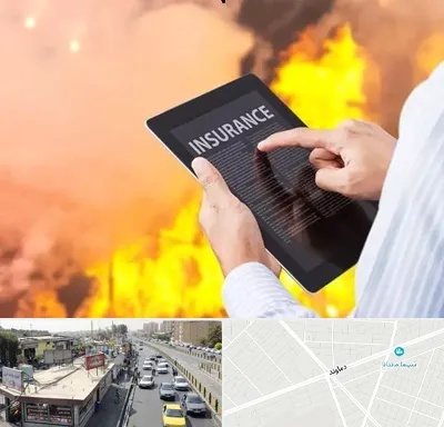بیمه حوادث در خیابان دماوند