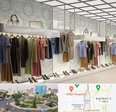 مانتو فروشی در ونک تهران