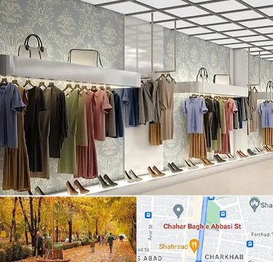 مانتو فروشی در چهارباغ اصفهان