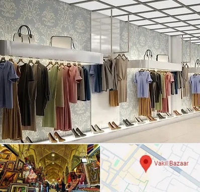 مانتو فروشی در بازار وکیل شیراز